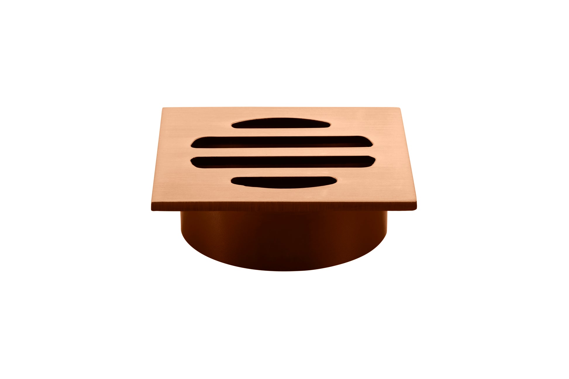Square Floor Grate Shower Drain 50mm outlet, Lustre Bronze