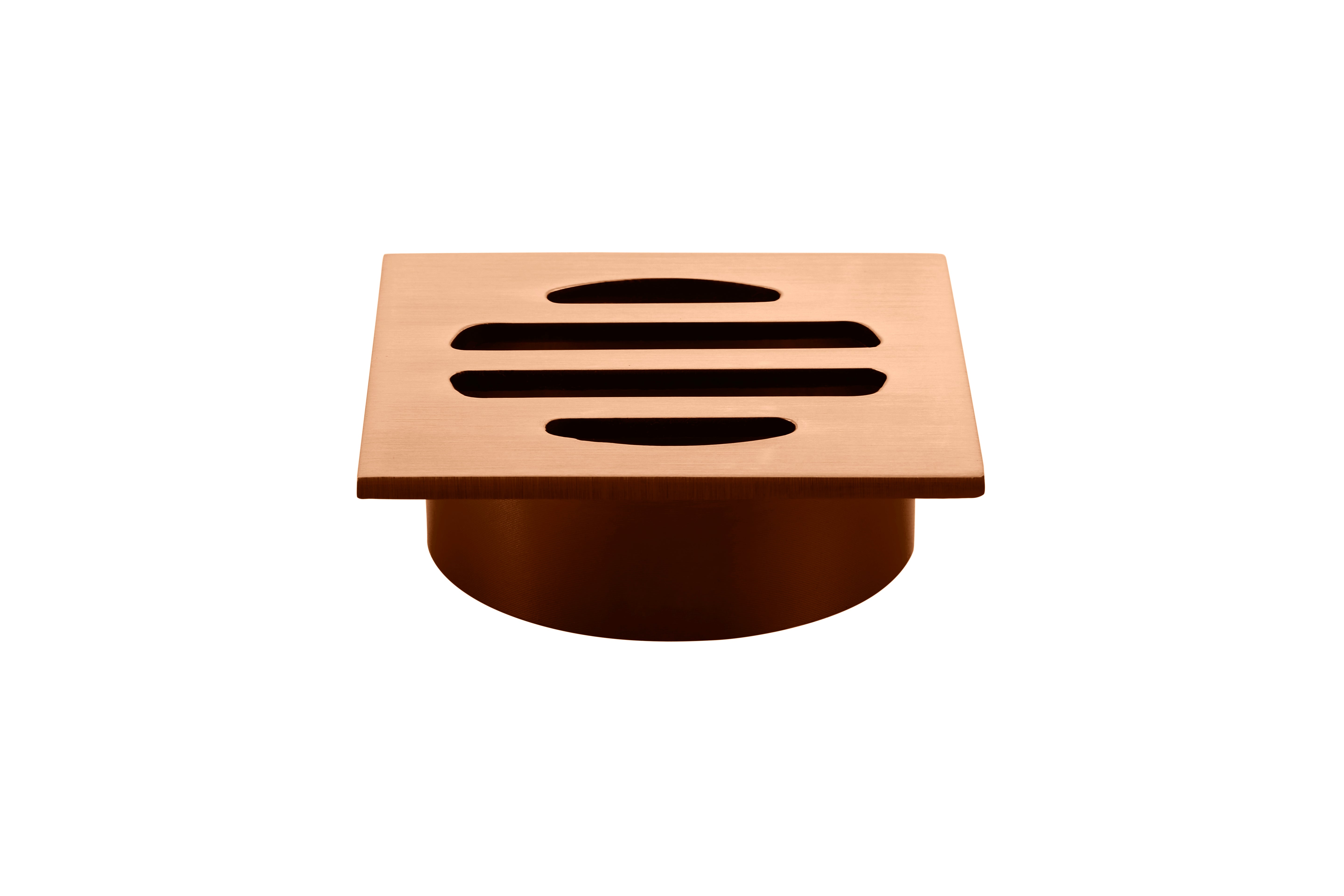 Square Floor Grate Shower Drain 50mm outlet, Lustre Bronze
