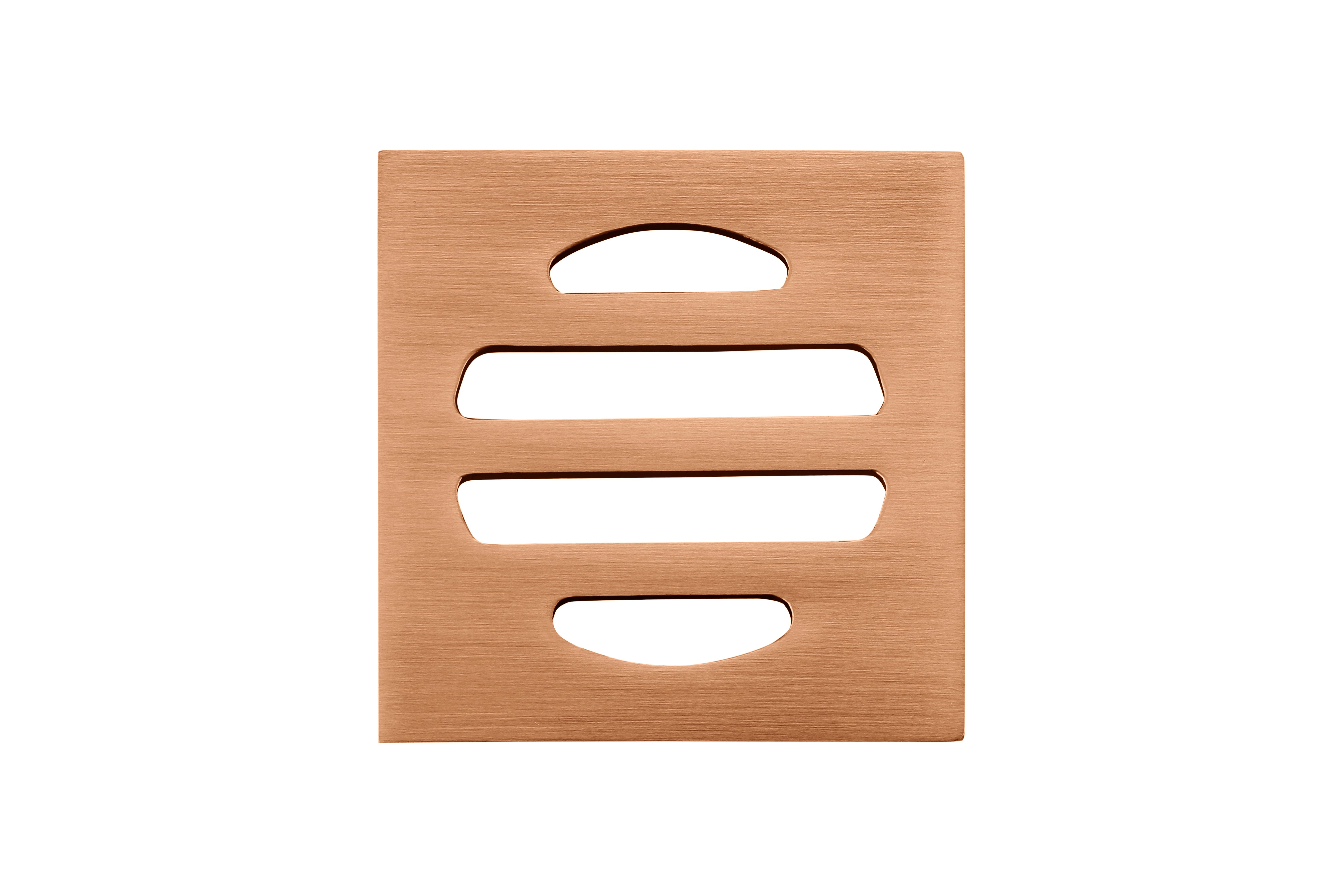 Square Floor Grate Shower Drain 50mm outlet, Lustre Bronze