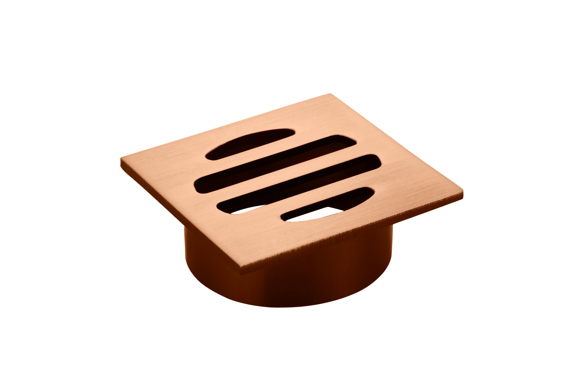 Square Floor Grate Shower Drain 50mm outlet, Lustre Bronze
