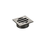 Square Floor Grate Shower Drain 50mm outlet, Shadow