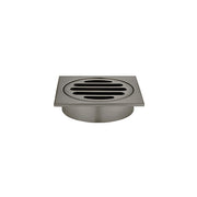 Square Floor Grate Shower Drain 80mm outlet, Shadow