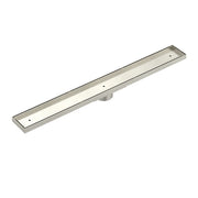 Shower Channel Waste 900mm with Tile Insert, Brushed Nickel