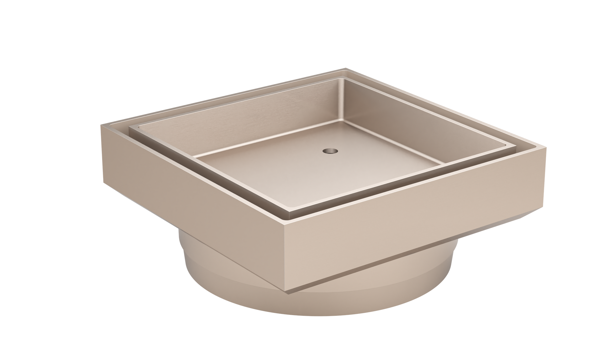 Shower Waste with Tile Insert, Champagne