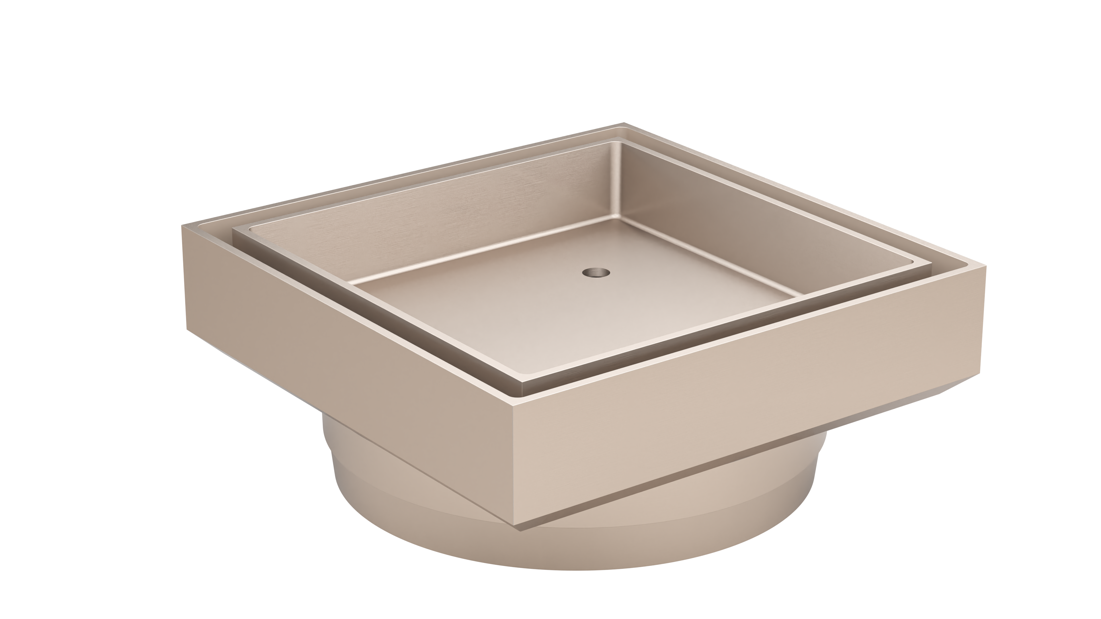 Shower Waste with Tile Insert, Champagne