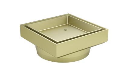 Meir Shower Waste with Tile Insert, Tiger Bronze