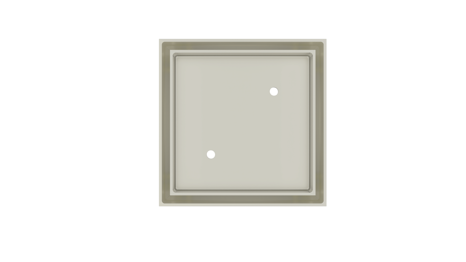 Shower Waste with Tile Insert, Brushed Nickel