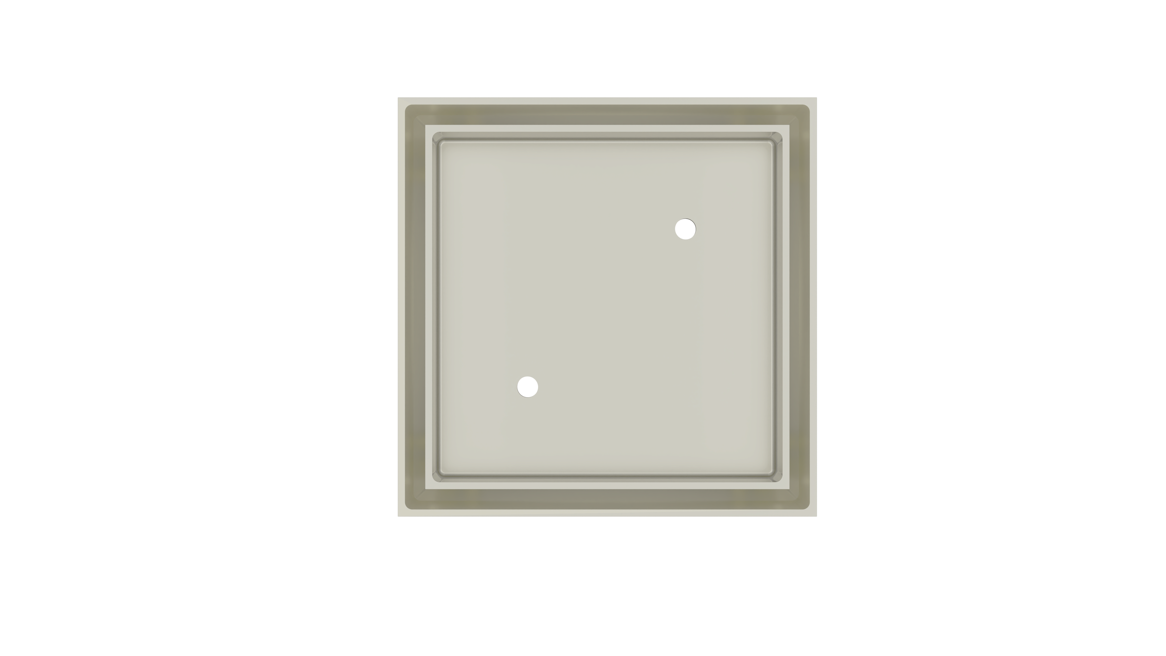 Shower Waste with Tile Insert, Brushed Nickel