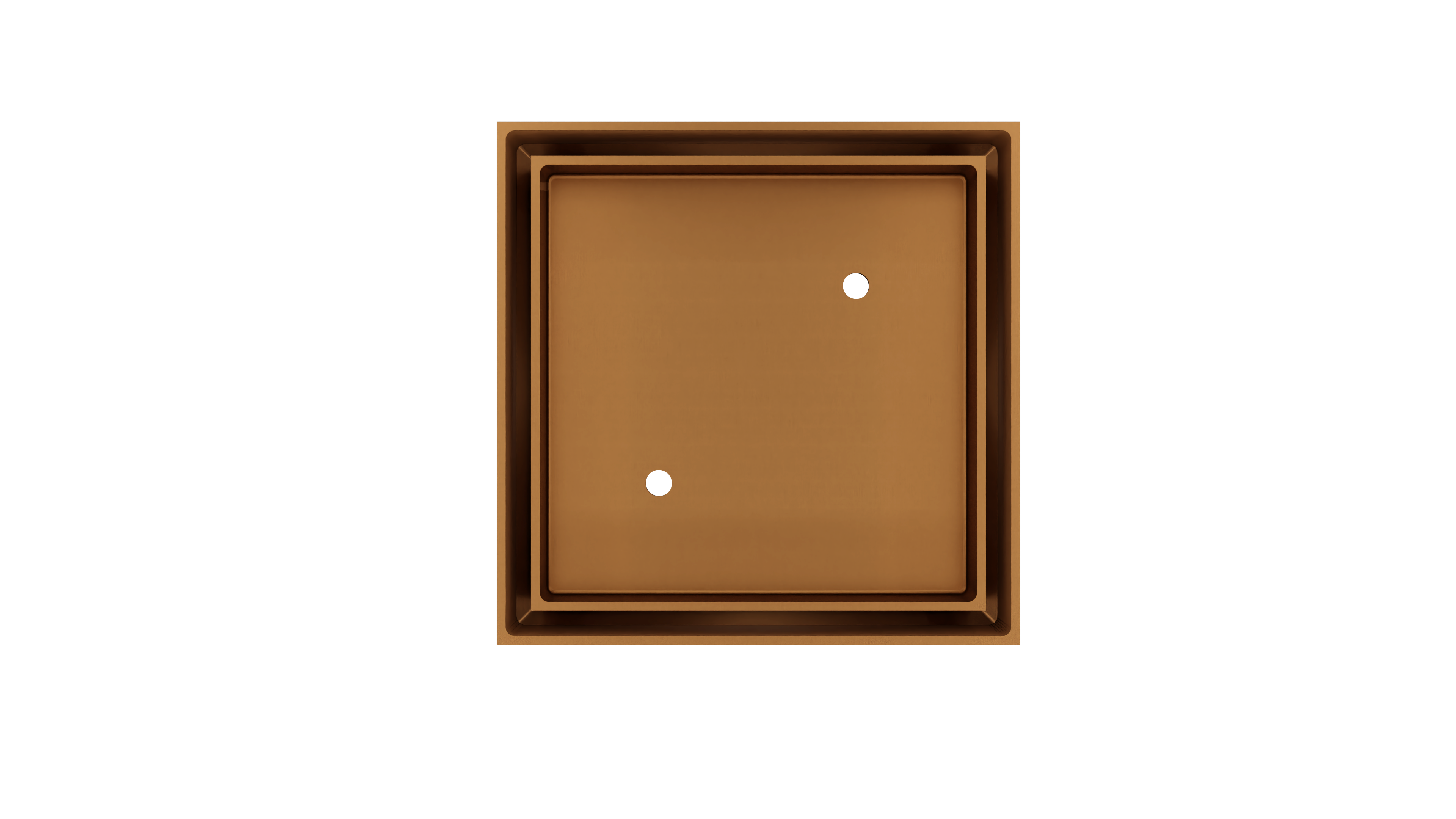 Shower Waste with Tile Insert, Lustre Bronze