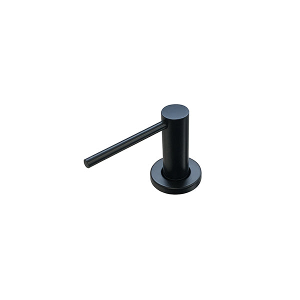 Round Soap Dispenser, Matte Black