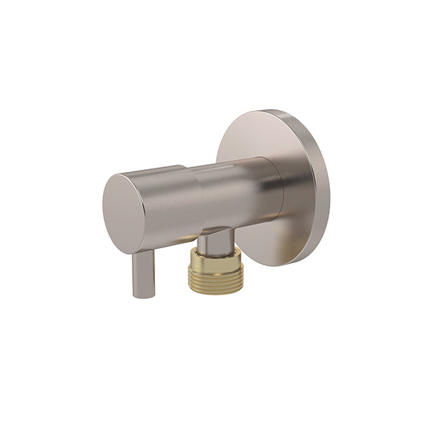 Round Mini Stop Cistern Tap, Champagne