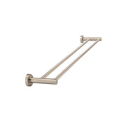 Round Double Towel Rail 600mm, Champagne