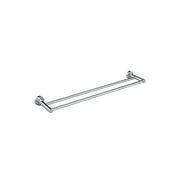 Round Double Towel Rail 600mm, Polished Chrome