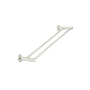 Round Double Towel Rail 600mm, Brushed Nickel