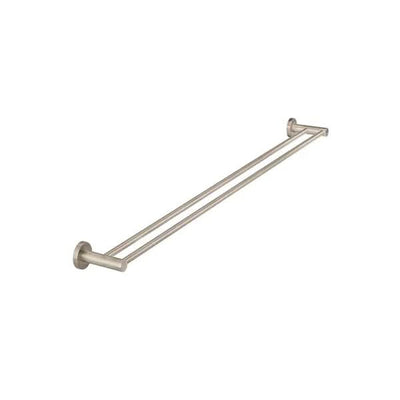 Meir Round Double Towel Rail 900mm, Champagne