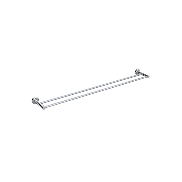 Round Double Towel Rail 900mm, Polished Chrome