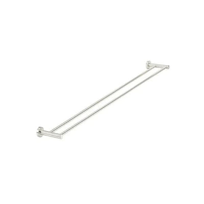 Meir Round Double Towel Rail 900mm, Brushed Nickel