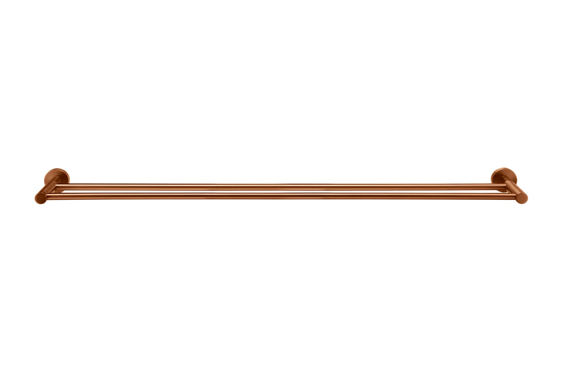 Round Double Towel Rail 900mm, Lustre Bronze