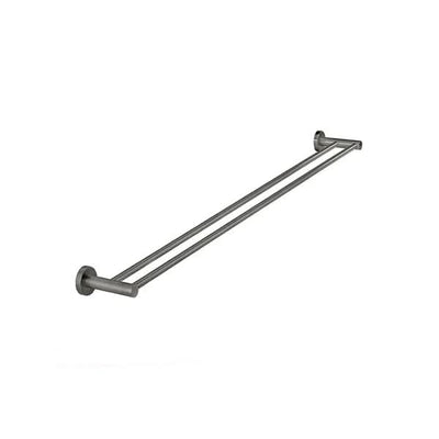 Meir Round Double Towel Rail 900mm, Shadow