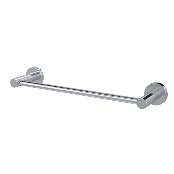 Round Single Towel Rail 300mm, Polished Chrome