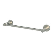 Round Single Towel Rail 300mm, Brushed Nickel