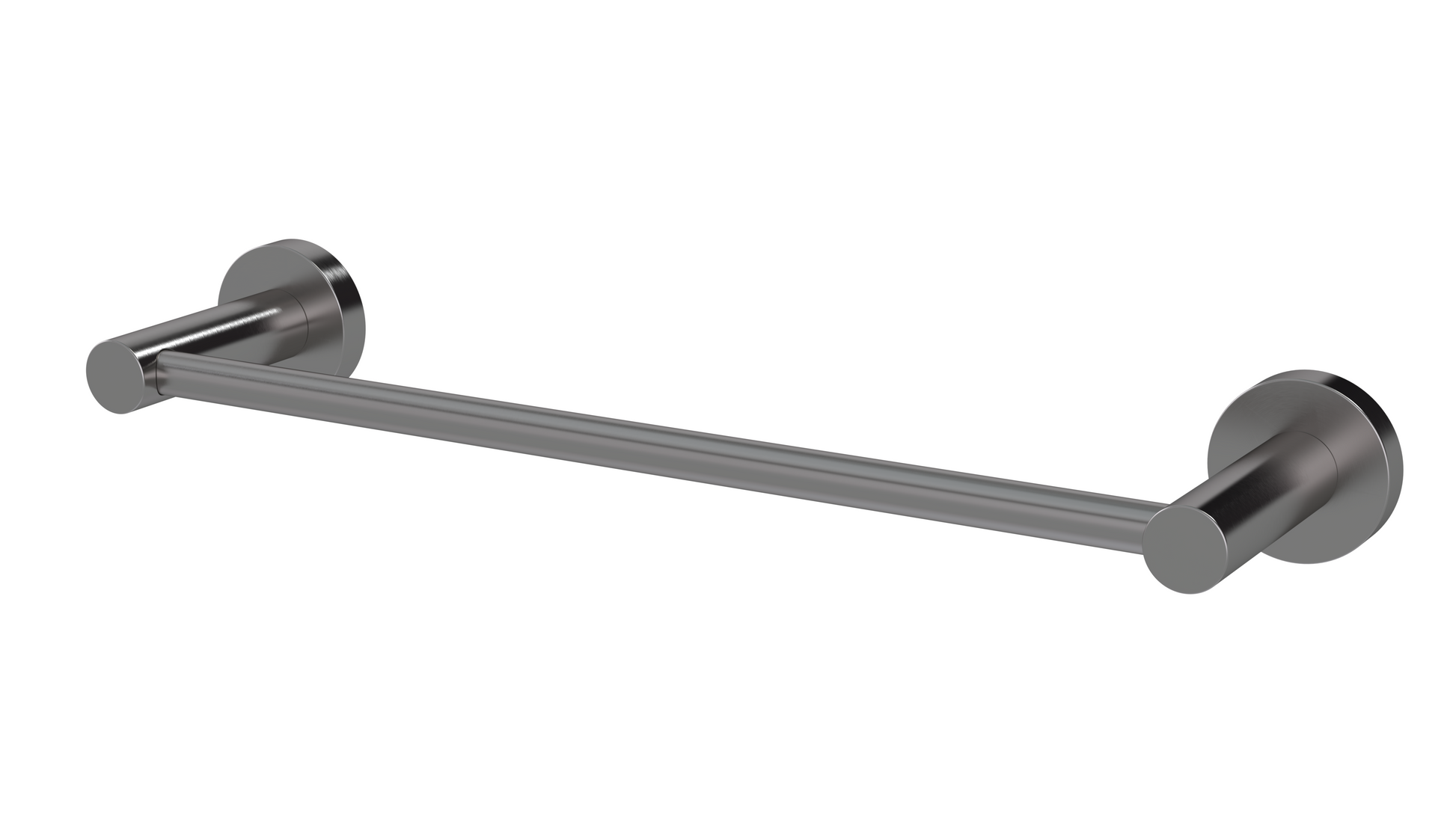 Round Single Towel Rail 300mm, Shadow