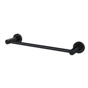 Round Single Towel Rail 300mm, Matte Black
