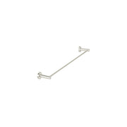 Round Single Towel Rail 600mm, Brushed Nickel
