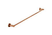Round Single Towel Rail 900mm, Lustre Bronze