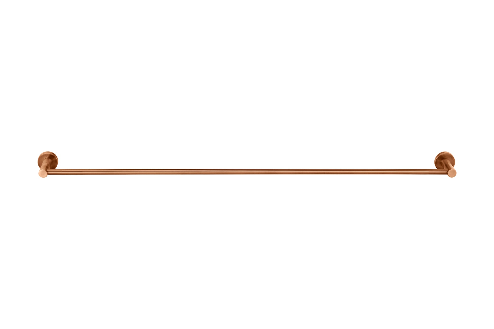 Round Single Towel Rail 900mm, Lustre Bronze