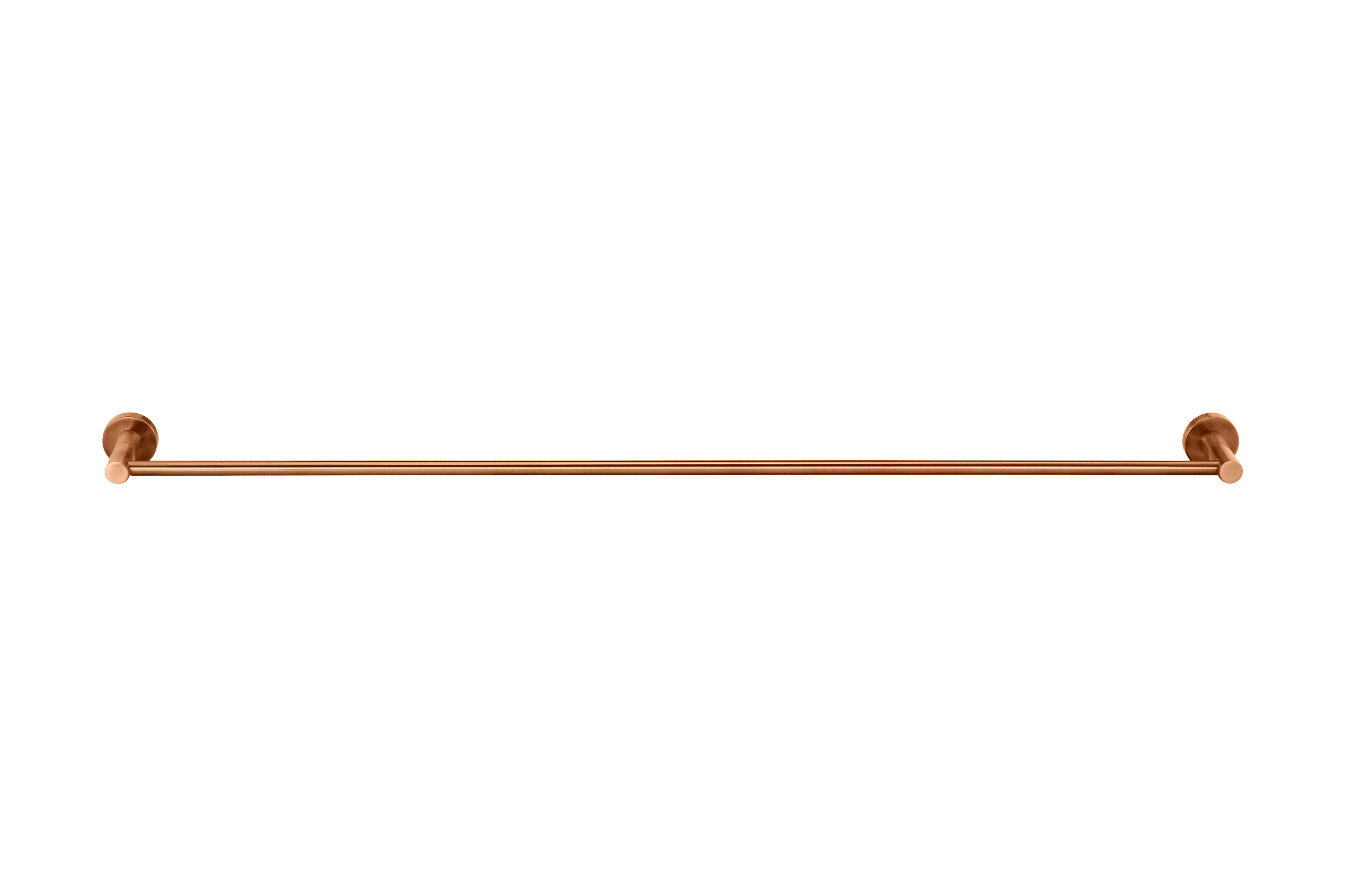 Round Single Towel Rail 900mm, Lustre Bronze