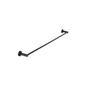 Round Single Towel Rail 900mm, Matte Black