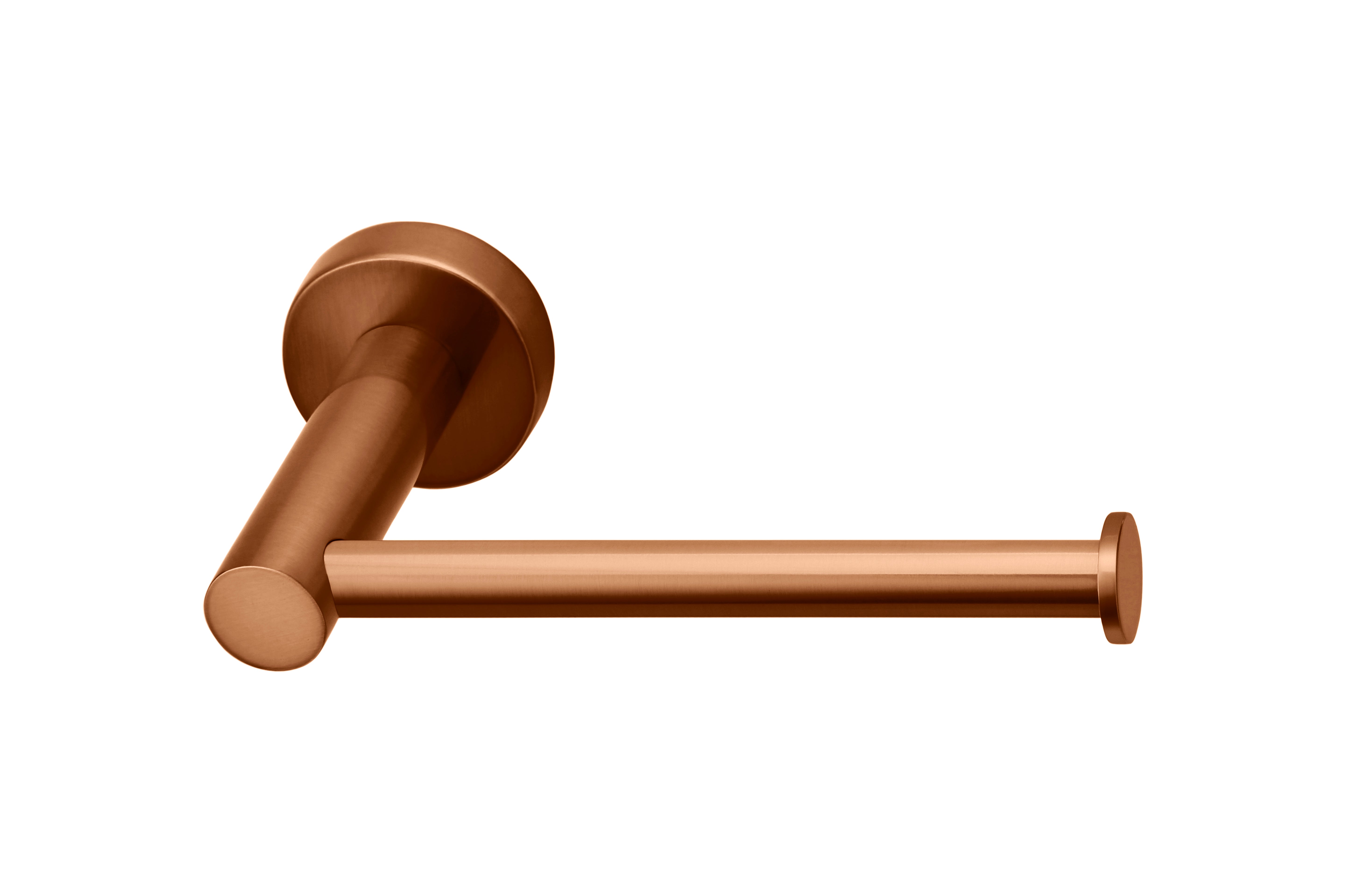Round Toilet Roll Holder, Lustre Bronze
