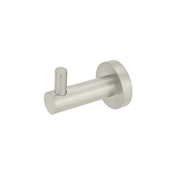Round Robe Hook, Brushed Nickel