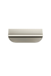 Oppen Edge-Pull 75mm Cabinet Handle, Brushed Nickel