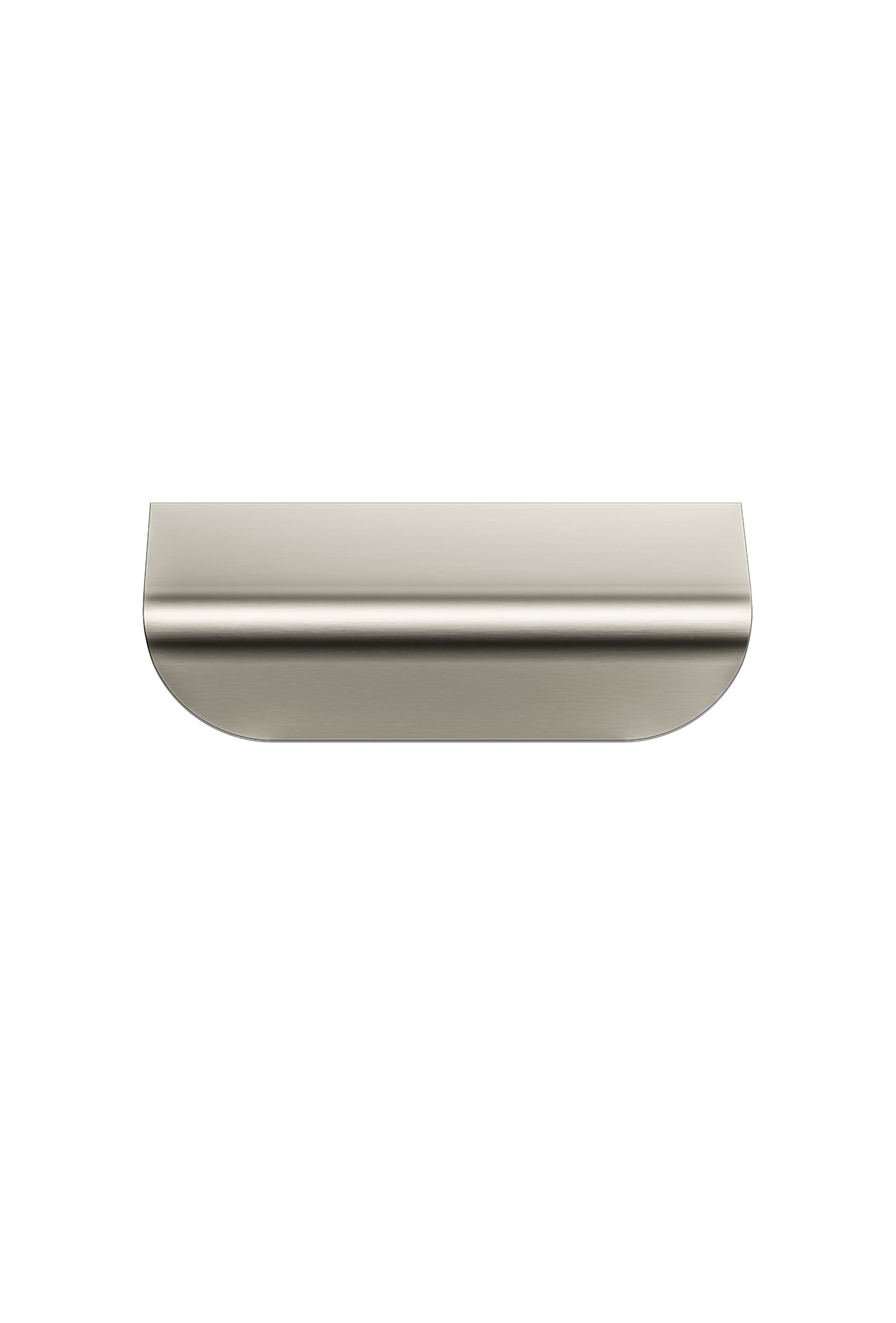 Oppen Edge-Pull 75mm Cabinet Handle, Brushed Nickel