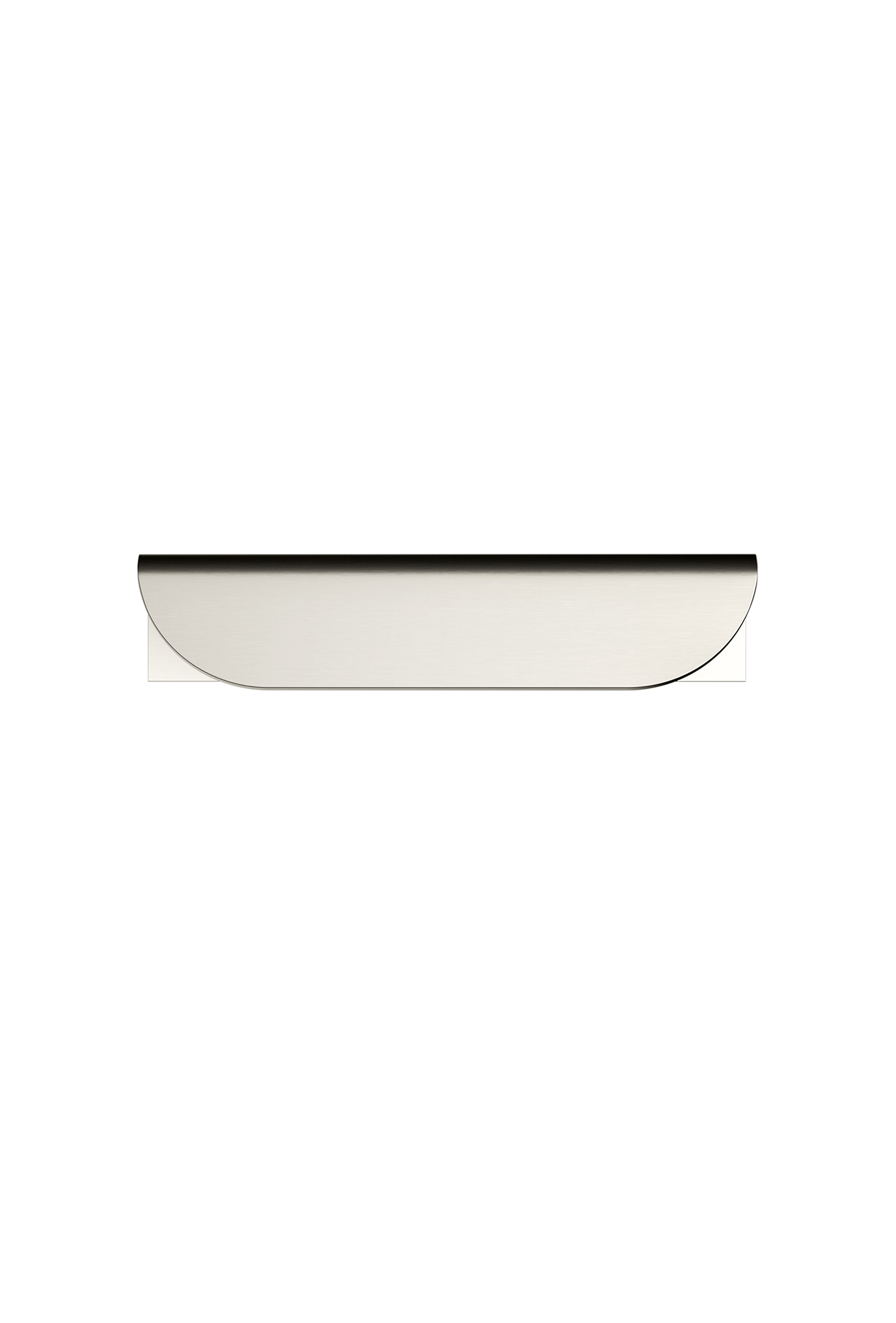 Oppen Edge-Pull 75mm Cabinet Handle, Brushed Nickel