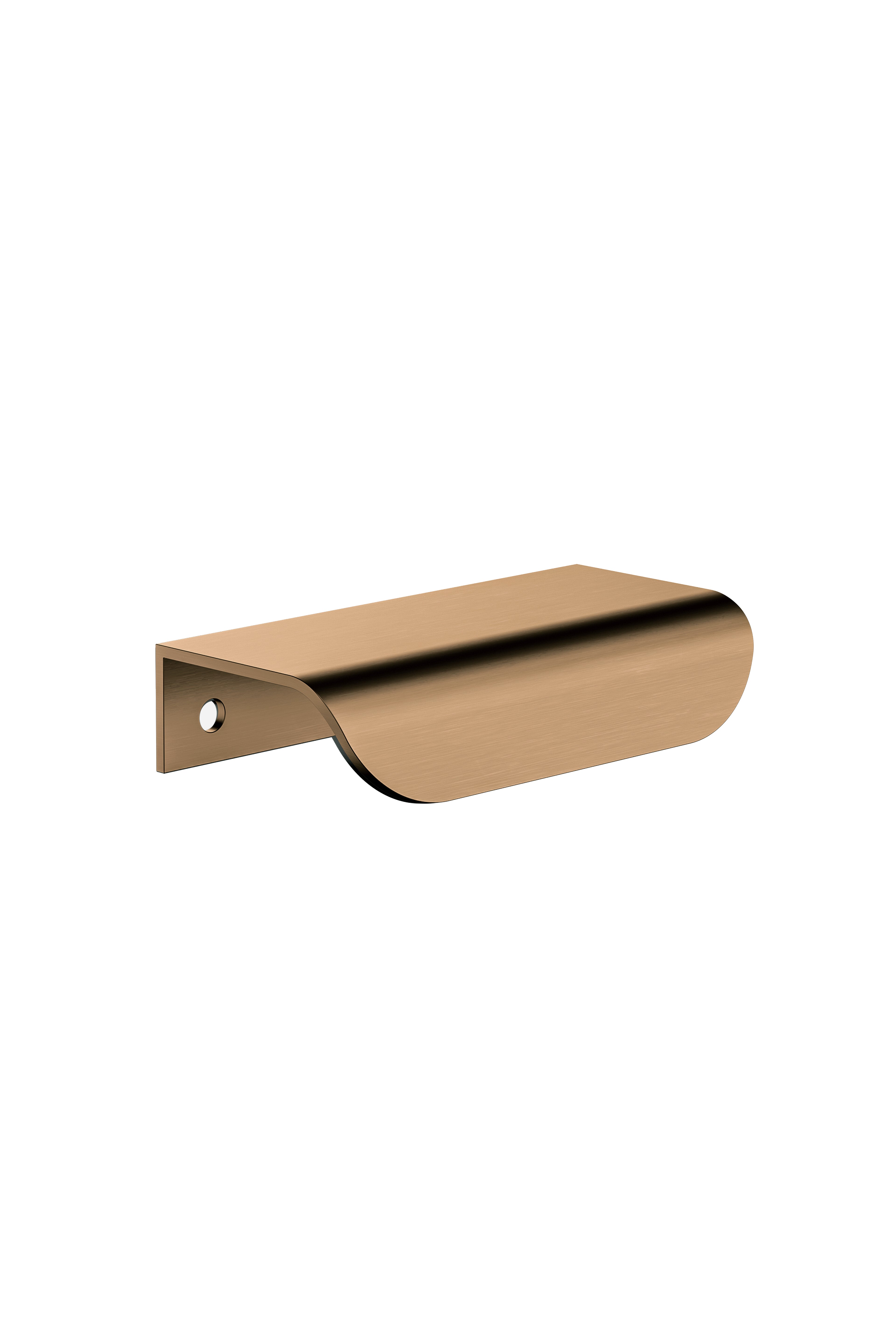 Oppen Edge-Pull 75mm Cabinet Handle, Lustre Bronze