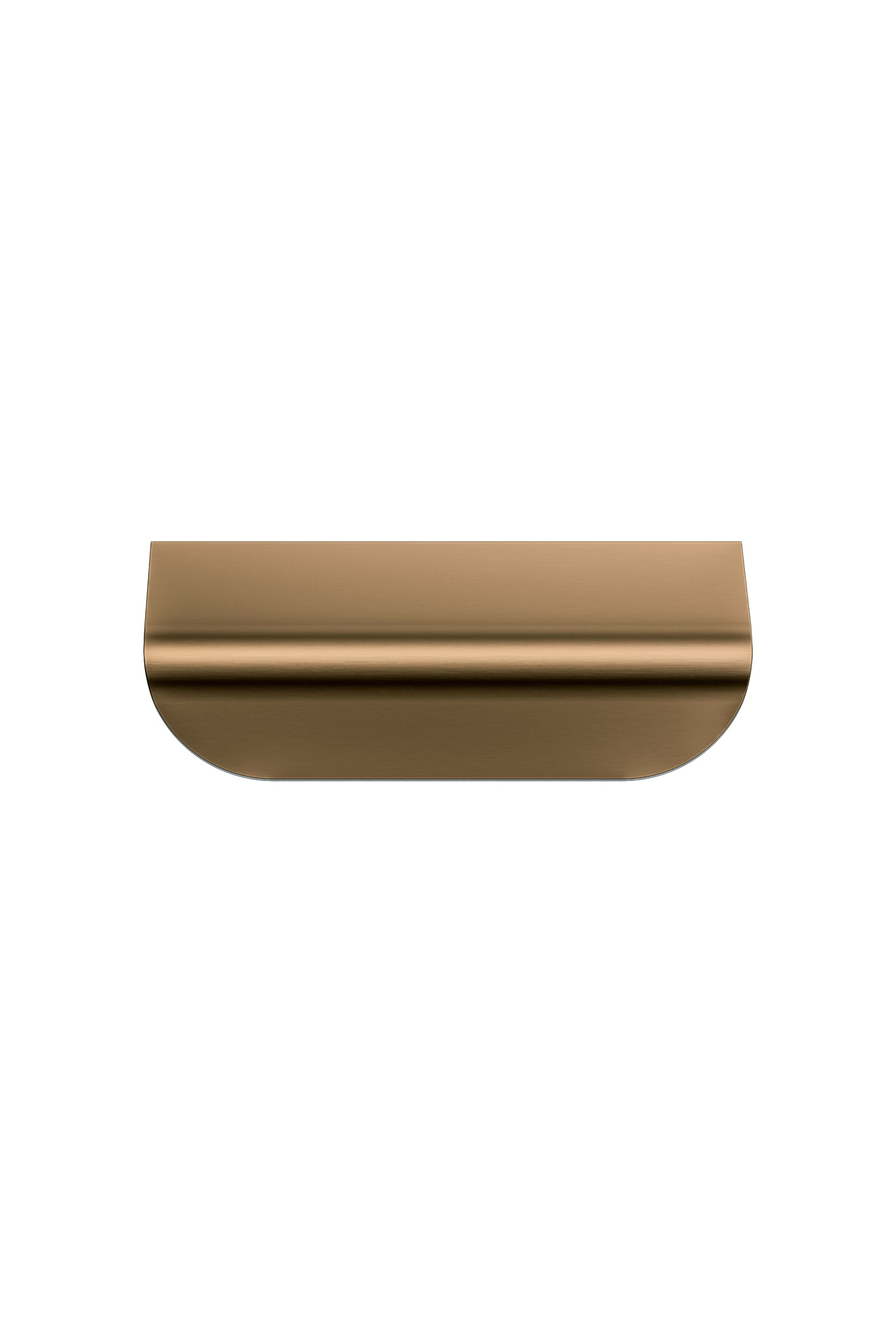 Oppen Edge-Pull 75mm Cabinet Handle, Lustre Bronze