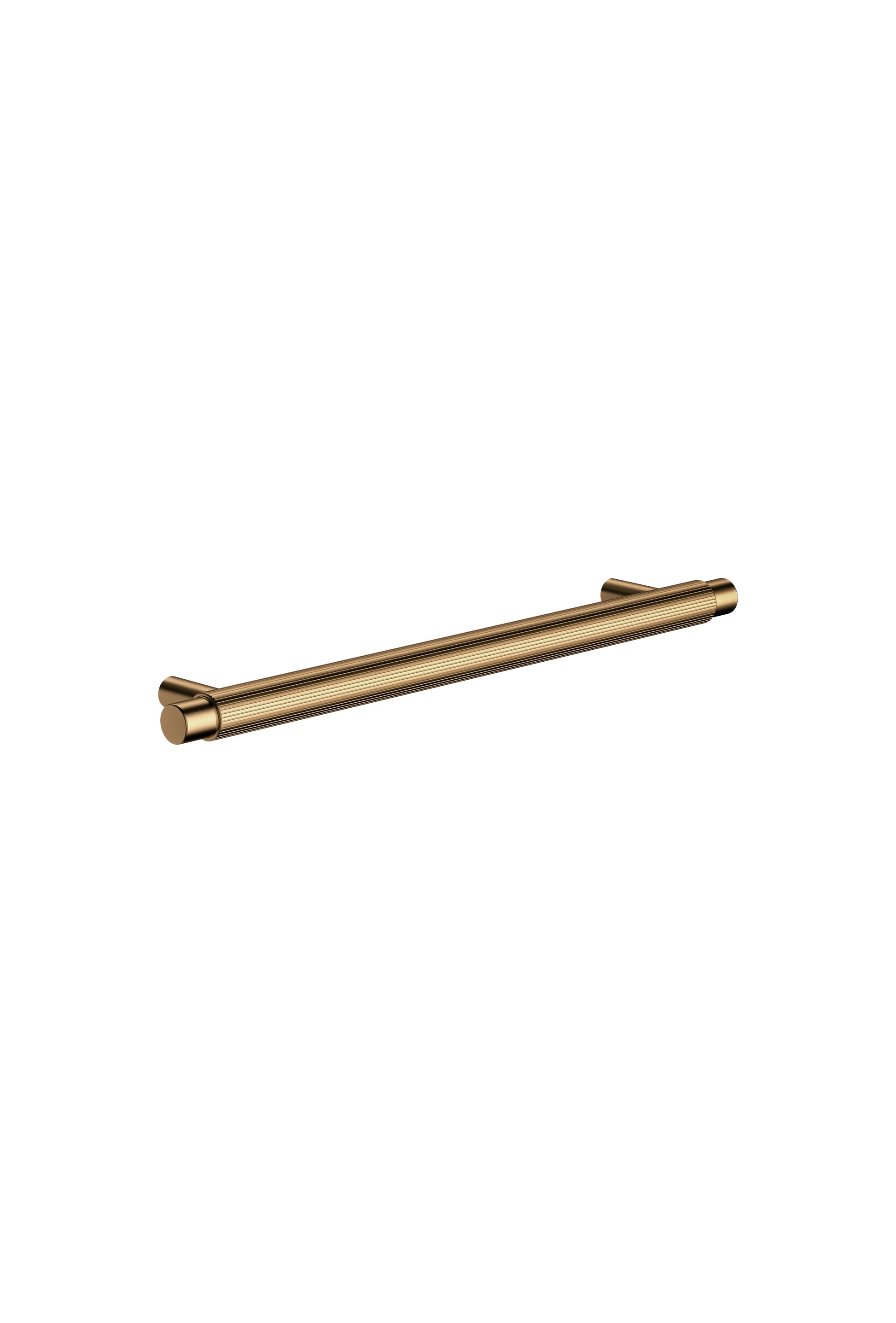 Oppen Round Pull 200mm Cabinet Handle (Linear), Lustre Bronze