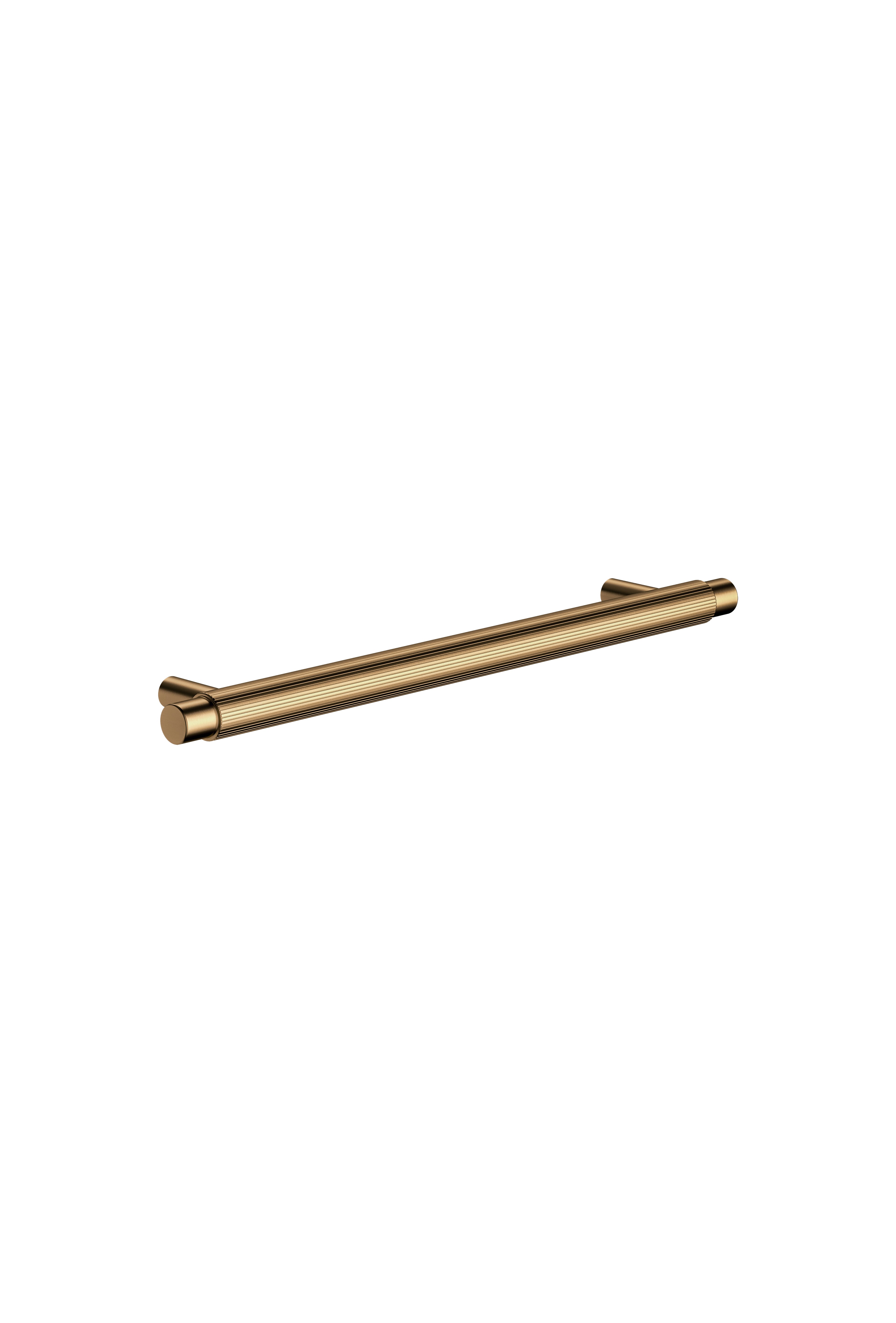 Oppen Round Pull 200mm Cabinet Handle (Linear), Lustre Bronze