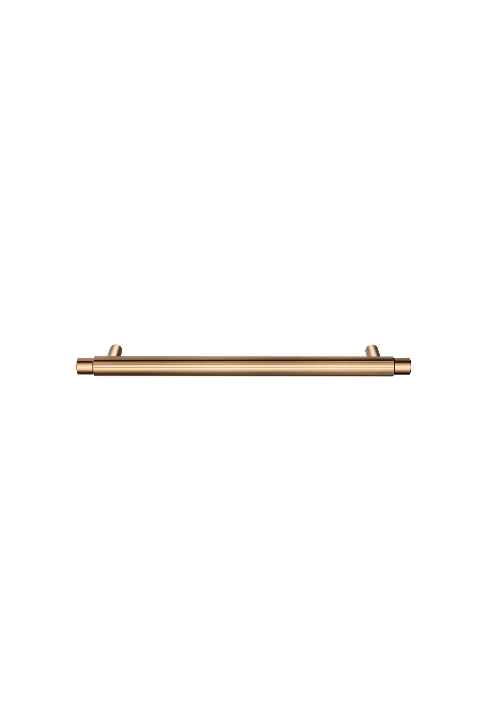 Oppen Round Pull 200mm Cabinet Handle (Linear), Lustre Bronze