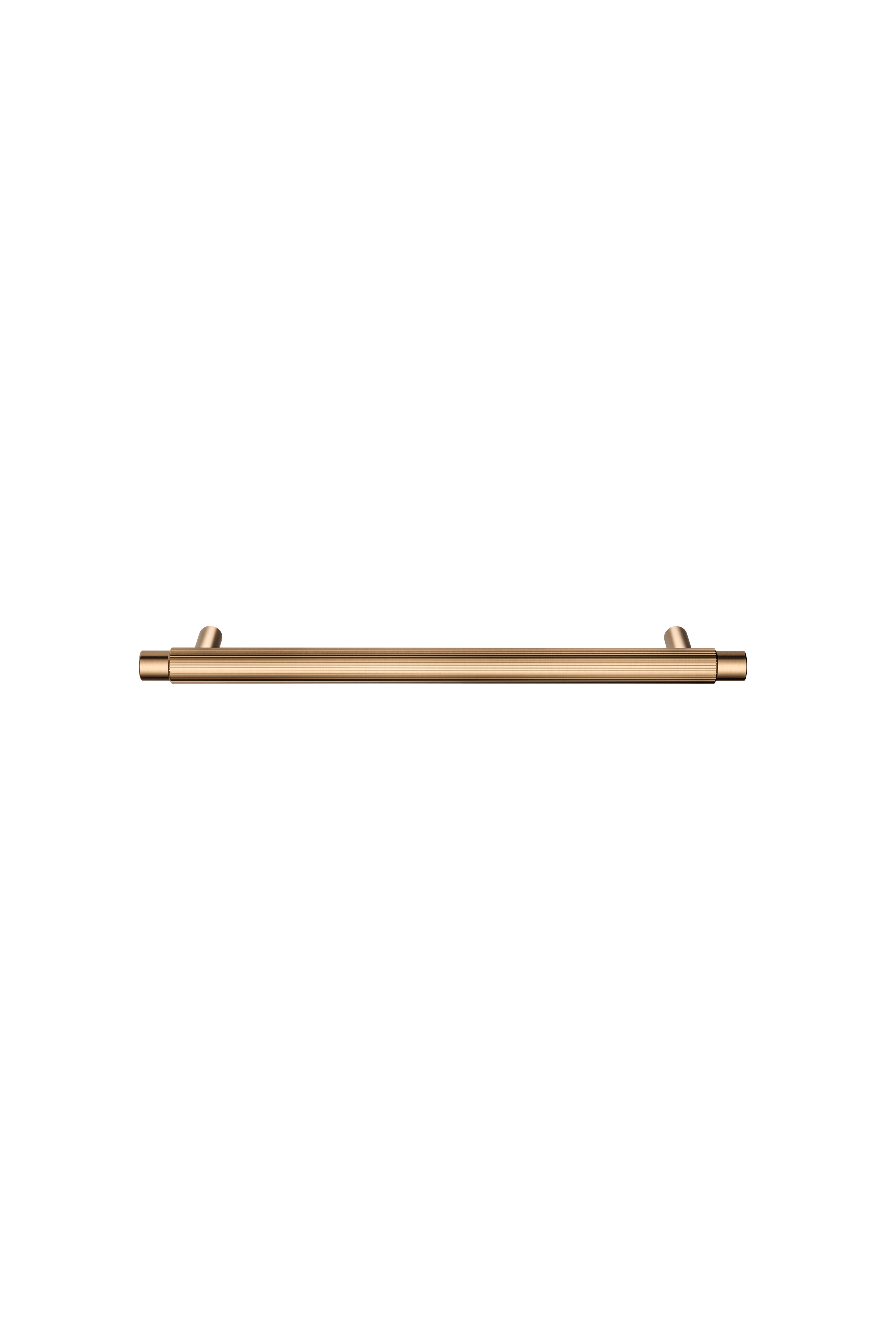 Oppen Round Pull 200mm Cabinet Handle (Linear), Lustre Bronze