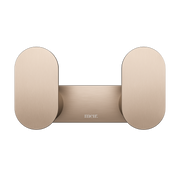 Curvae Double Robe Hook, Champagne