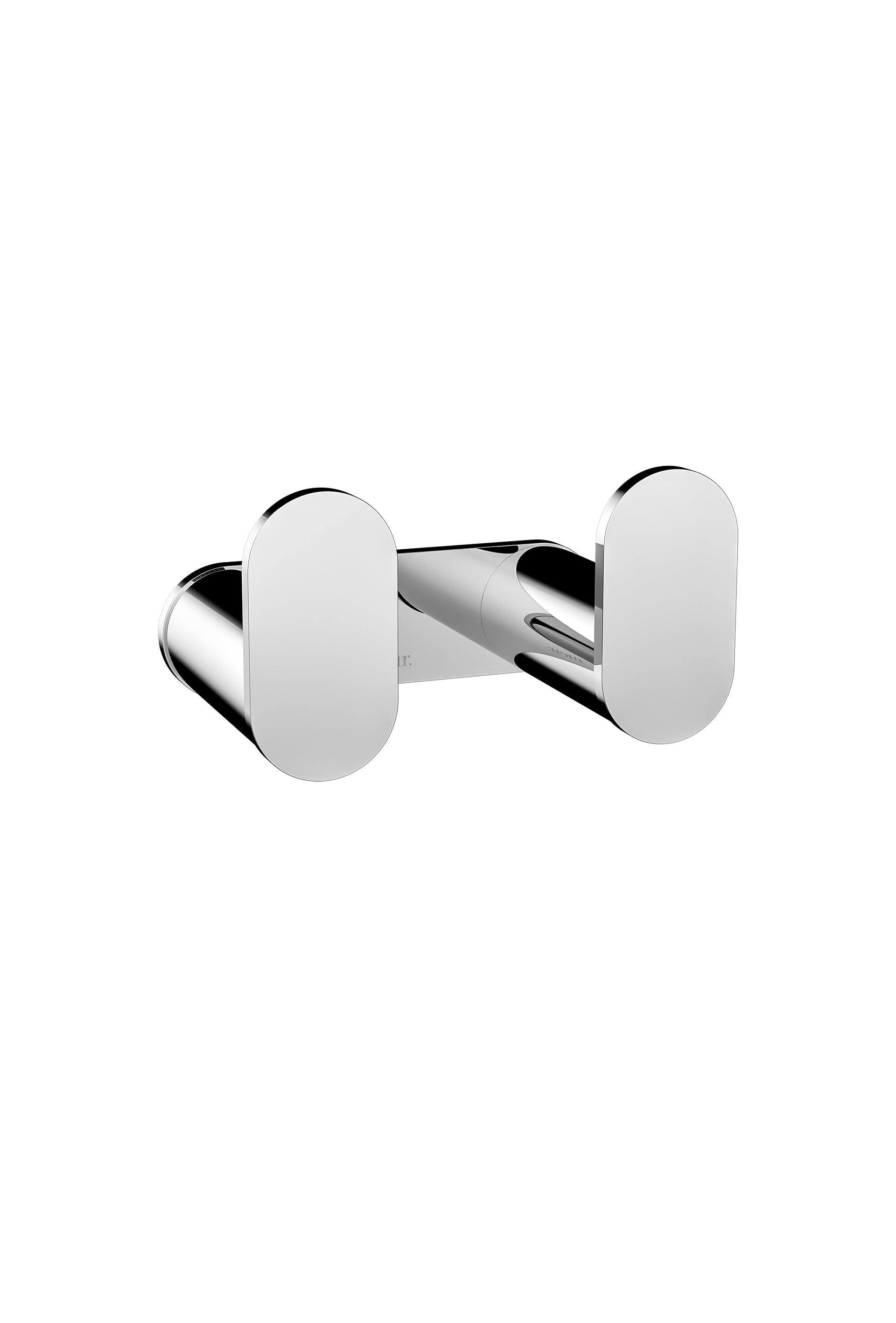 Curvae Double Robe Hook, Polished Chrome