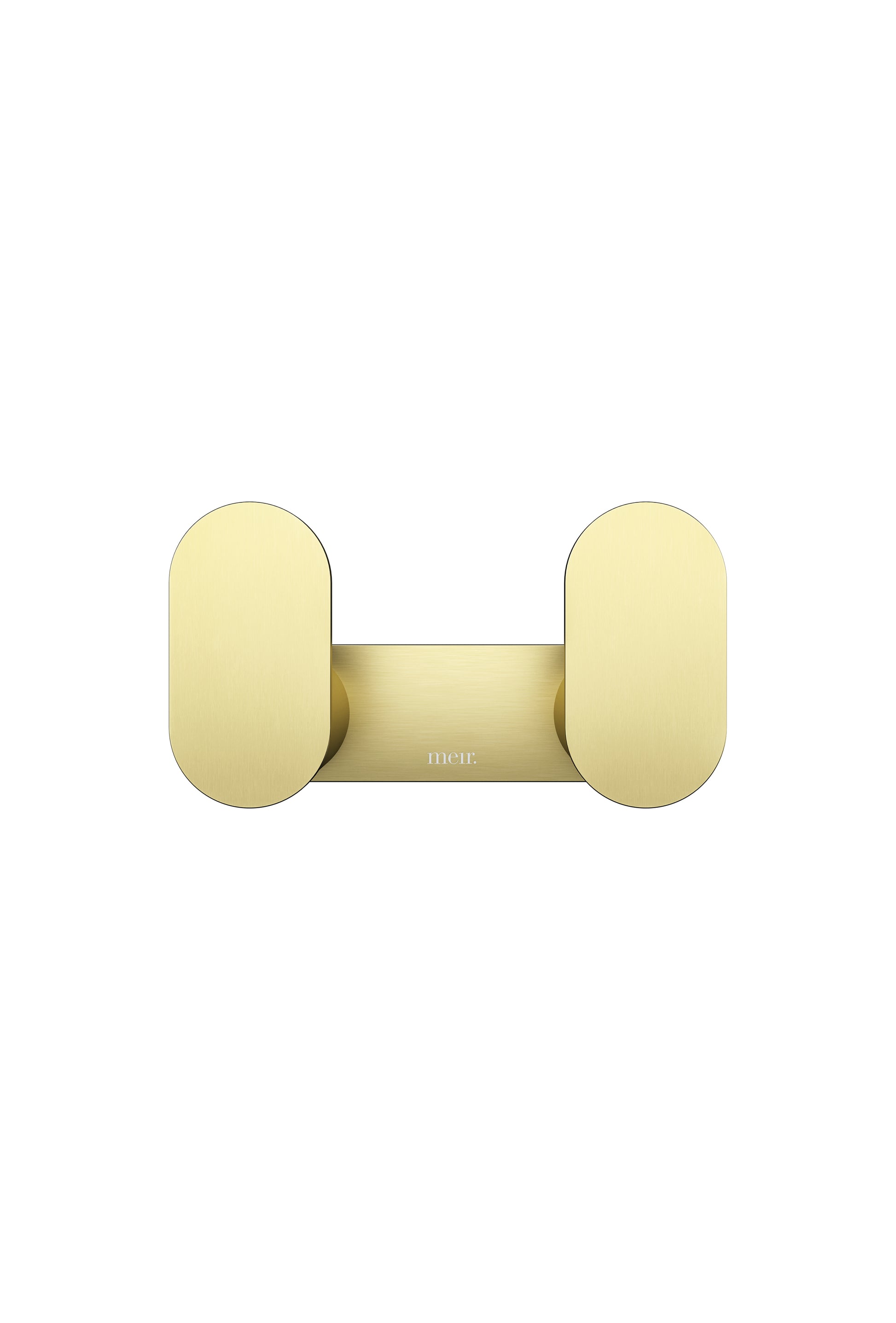 Curvae Double Robe Hook, Tiger Bronze
