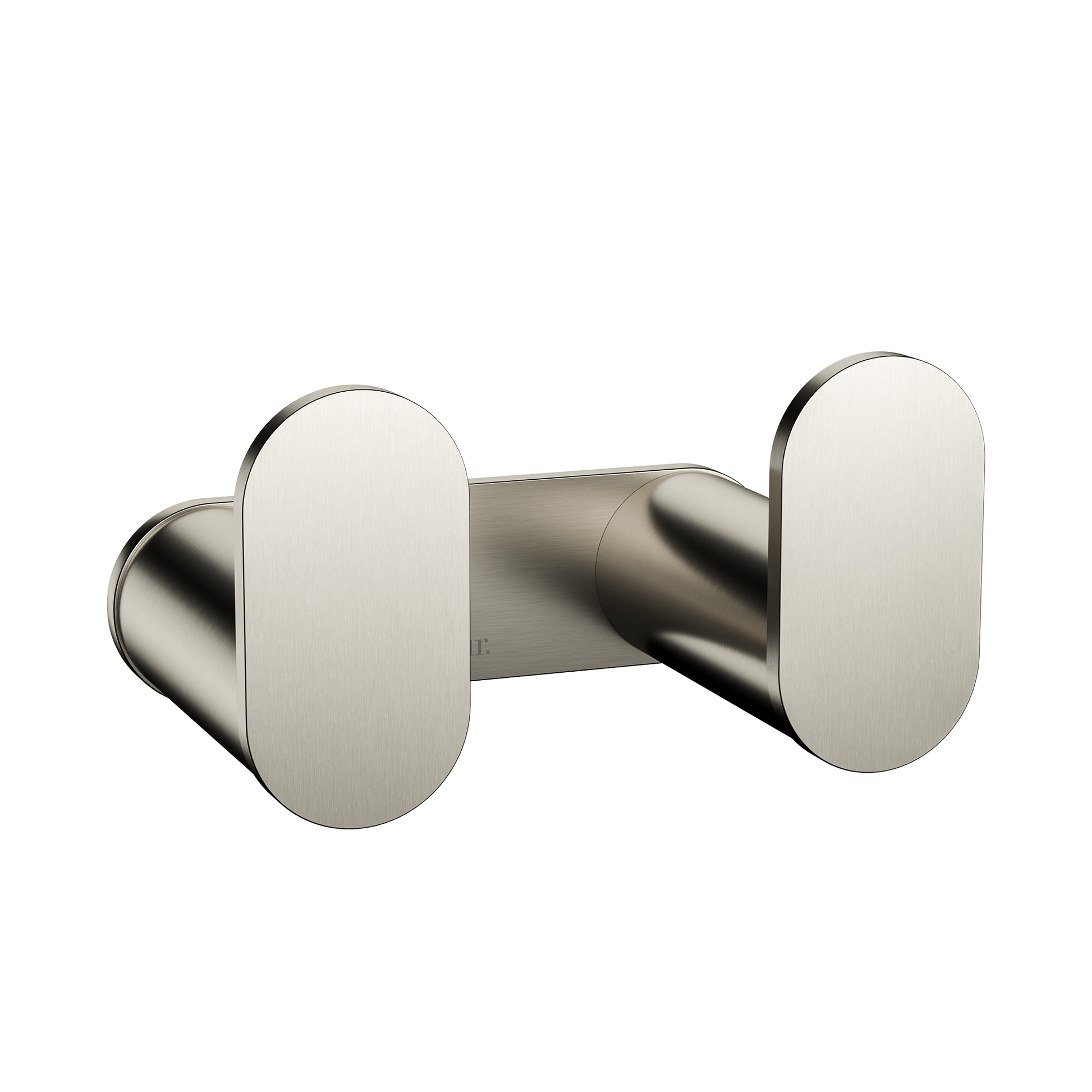 Curvae Double Robe Hook, Brushed Nickel