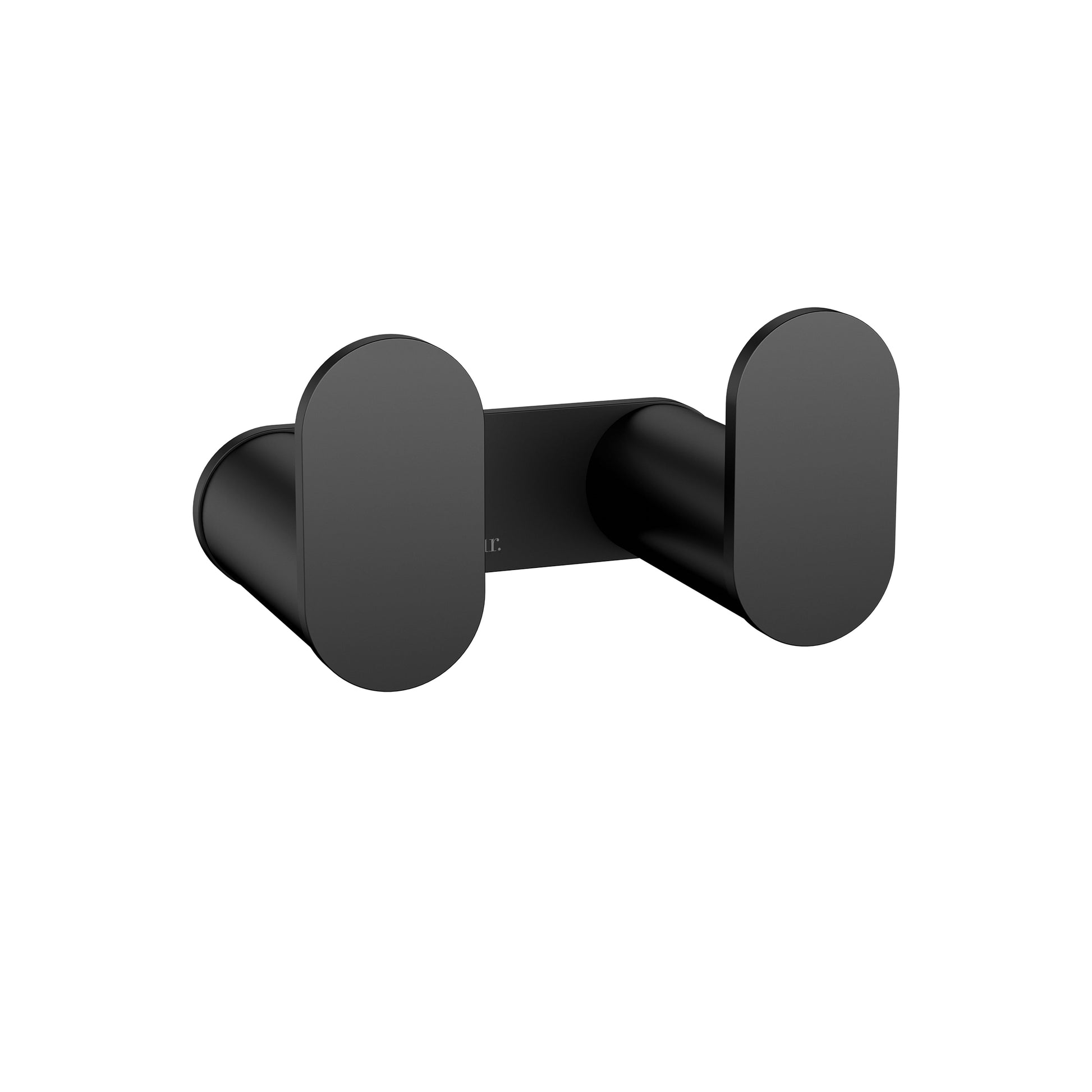 Curvae Double Robe Hook, Matte Black