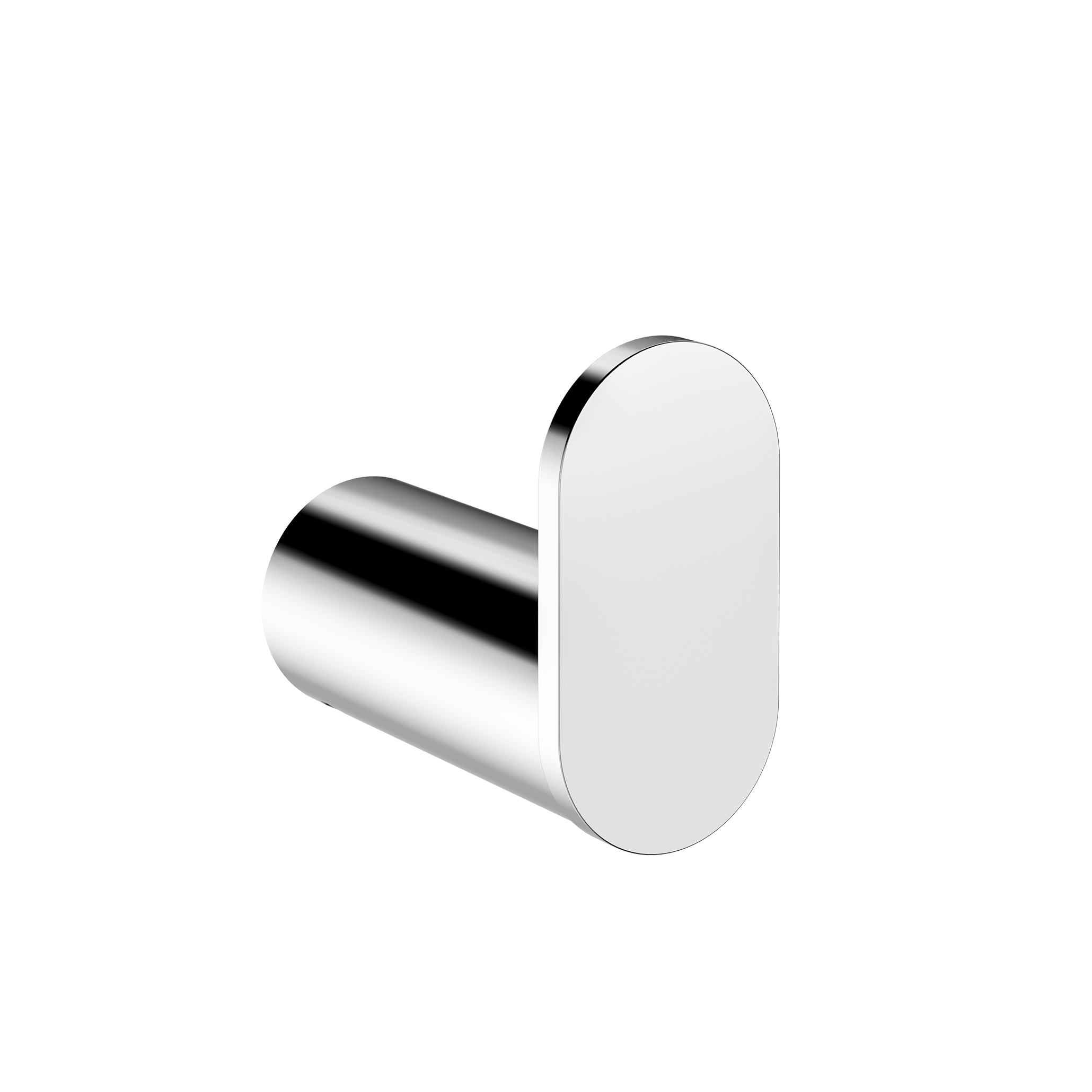 Curvae Single Robe Hook, Polished Chrome