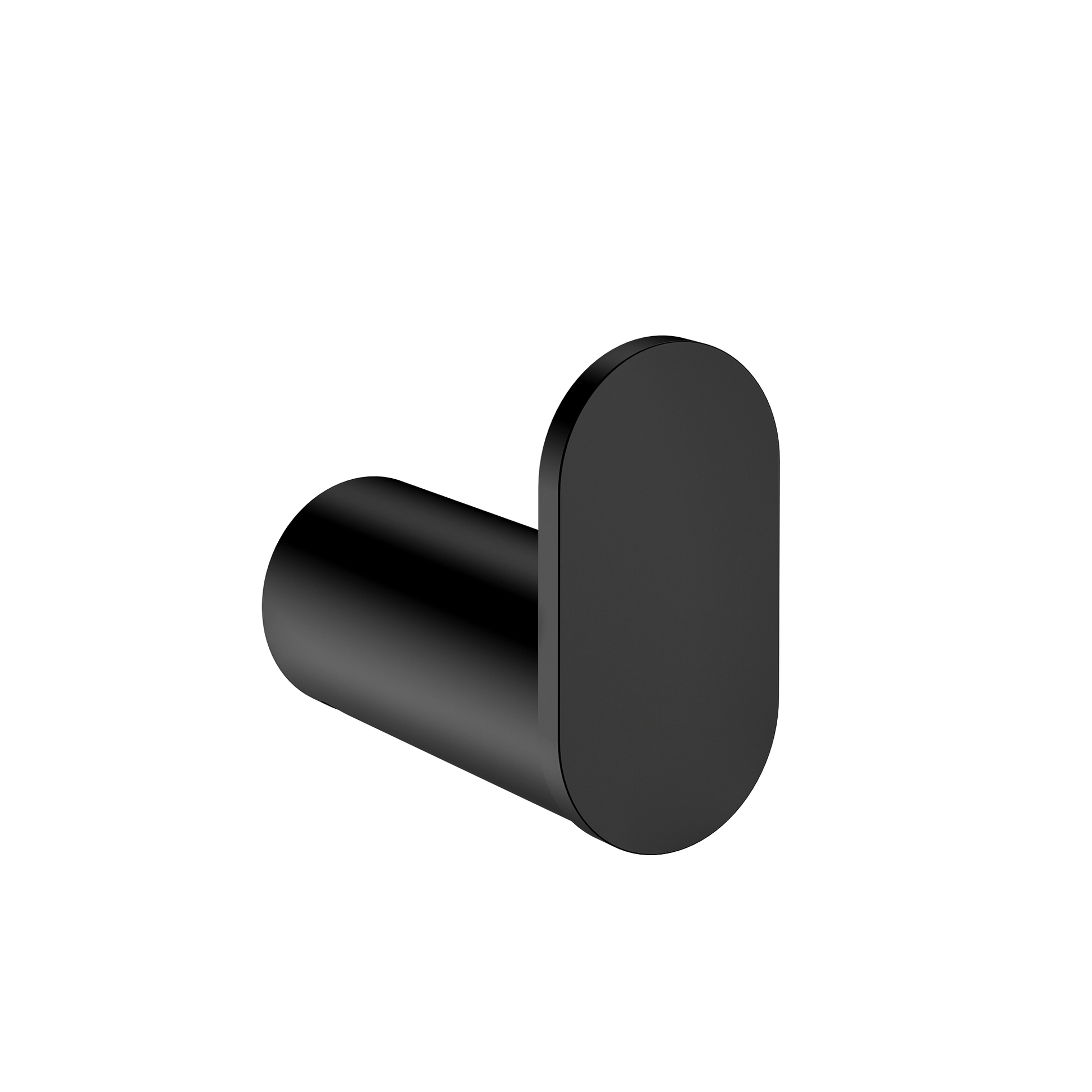 Curvae Single Robe Hook, Matte Black